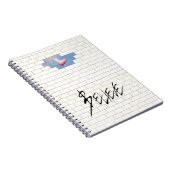 geloof vliegend varken door het notitieboek (Rechterzijde)