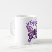 Geloof Vlinder Koffiemok (Voorkant links)