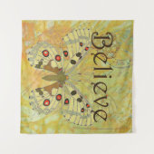 Geloof  vlinder wandkleed (Voorkant (horizontaal))