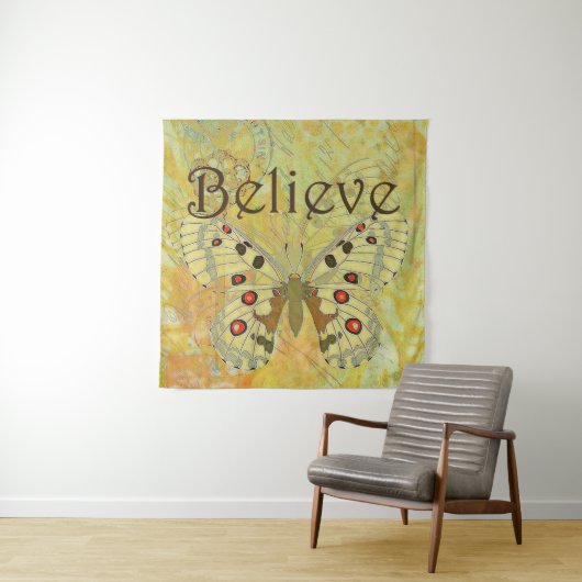 Geloof  vlinder wandkleed (In situ)