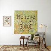 Geloof vlinder wandkleed