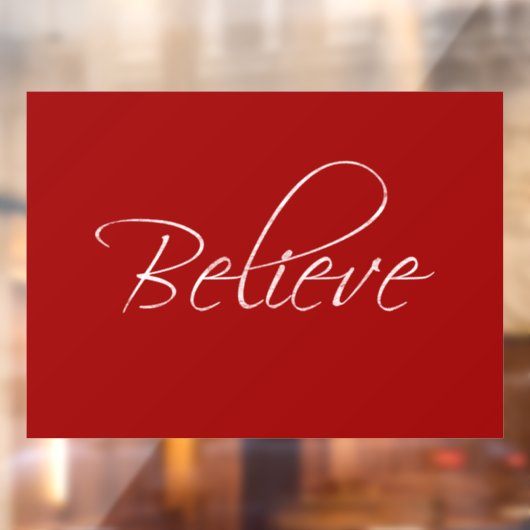 Geloof (voor Kerstmis) Raamsticker (Vel 2)