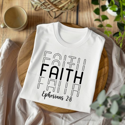 Geloof voor mannen en vrouwen Christelijk T-shirt