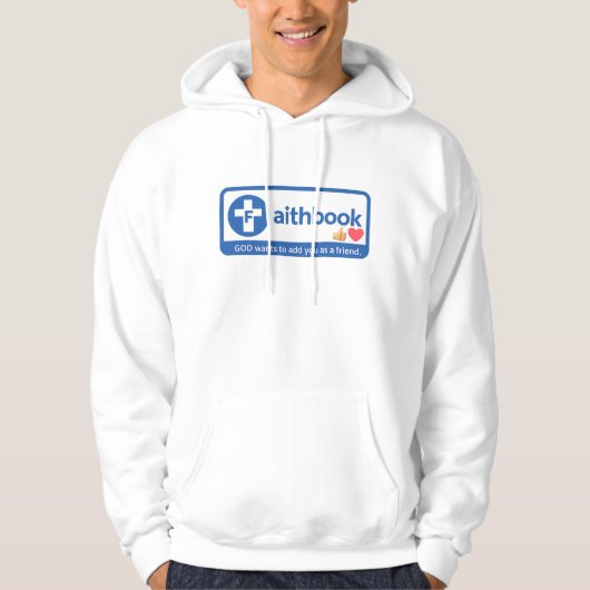 Geloof - Vriend - Christen Hoodie (Voorkant)