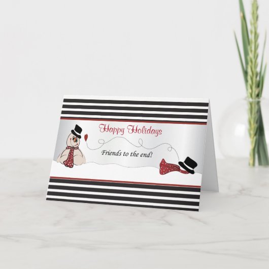 Geloof - Vrienden tot het einde ⛄ Feestdagen Kaart (Voorkant)