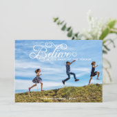 Geloof | Vrijdag moderne groet-fotokaart Feestdagenkaart (Staand voorkant)