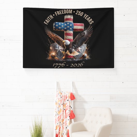 Geloof Vrijheid 250 Jaar Spandoek (Insitu)