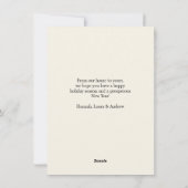 Geloof-Vrolijk Kerstfeest! Moderne, eenvoudige fot Feestdagenkaart (Achterkant)