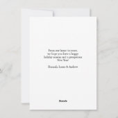 Geloof-Vrolijk Kerstfeest! Moderne, eenvoudige fot Feestdagenkaart (Achterkant)