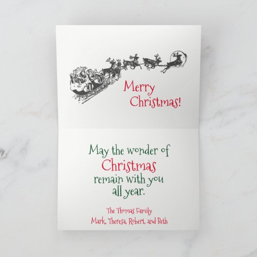 Geloof vrolijke kerst Kaart (Binnen)