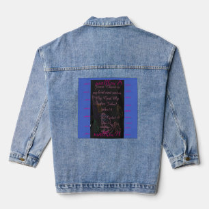 geloof, vrouwen, schoonheid  denim jacket