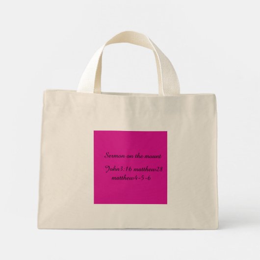 geloof, vrouwen, schoonheid mini tote bag (Achterkant)