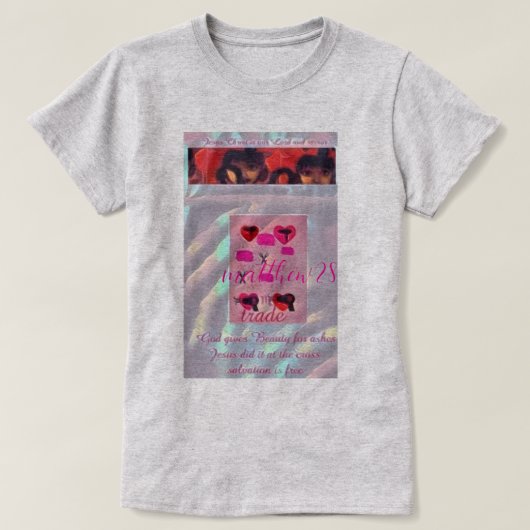 geloof, vrouwen, schoonheid t-shirt (Design voorkant)