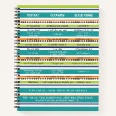 Geloof waarvan U zegt dat God Bijbelverzen zegt Notitieboek (Voorkant)