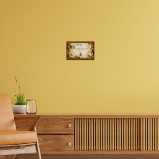 Geloof Wand Hanger Kunst Poster (Geen Rand Zijkant