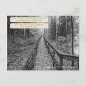 Geloof - "Wandelen in geloof" Briefkaart (Voorkant)