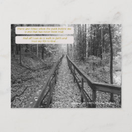 Geloof - "Wandelen in geloof" Briefkaart