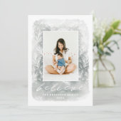 Geloof. Waterverf botanisch kerstscript Feestdagenkaart (Staand voorkant)