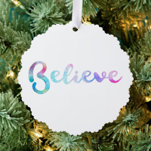 Geloof Waterverf Typografie Art Ornament Kaart