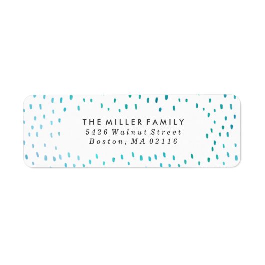 Geloof | Waterverf Vakantie Etiket (Voorkant)