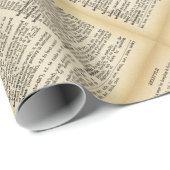 "Geloof" Woordenboek Pagina inpakpapier (Rol Hoek)