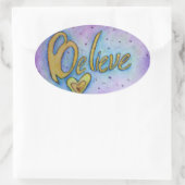 Geloof Word Art Inspirerend sticker Decalen (Tas)