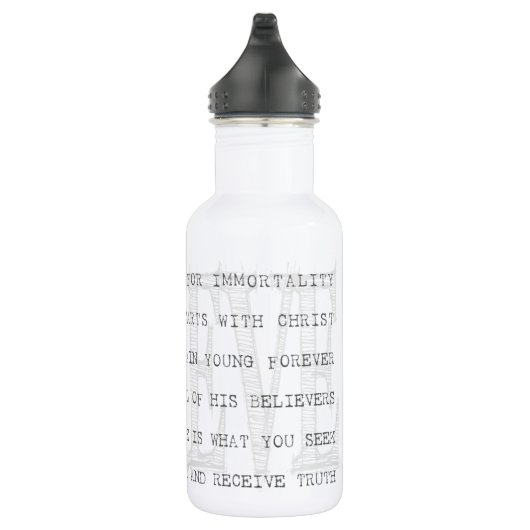 Geloof Yeshua. Christelijk Waterfles (Rechts)