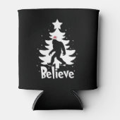 Geloof Yeti Bigfoot Sasquatch Kerstkerstkerstkerst Blikjeskoeler (Voorkant)
