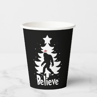 Geloof Yeti Bigfoot Sasquatch Kerstkerstkerstkerst Papieren Bekers