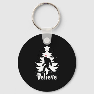 Geloof Yeti Bigfoot Sasquatch Kerstkerstkerstkerst Sleutelhanger