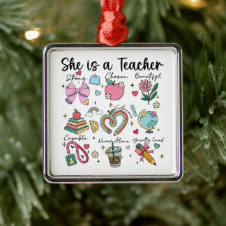 Geloof Ze is een geschenk van de leraar Metalen Ornament