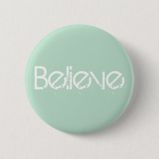 Geloof - Zee Glass Edge-kleur Ronde Button 5,7 Cm
