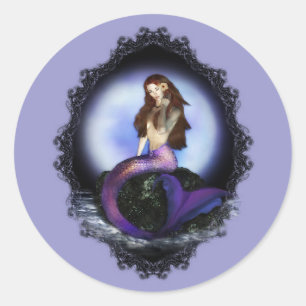 Geloof Zeemeermin Ronde Sticker