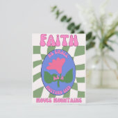 Geloof zo klein als een mosterdzaadje / Christelij Feestdagenkaart (Staand voorkant)