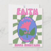 Geloof zo klein als een mosterdzaadje / Christelij Feestdagenkaart (Voorkant)