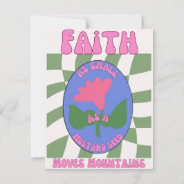 Geloof zo klein als een mosterdzaadje / Christelij Feestdagenkaart