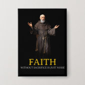 Geloof zonder opoffering is slechts Button (Voorkant)