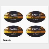 Geloof zonder werken is dood ovale sticker (Vel)