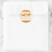 GELOOF ZONDER WERKEN IS DOOD RONDE STICKER (Tas)