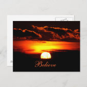 Geloof zonsopgang briefkaart (Voorkant / Achterkant)