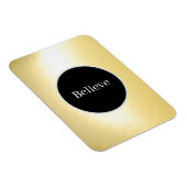 "Geloof" zwarte en gouden flexibele fotomagneet Magneet (Rechterzijde)