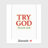 GeloofBrandstof Sticker met Psalm 34:8 (Vel)