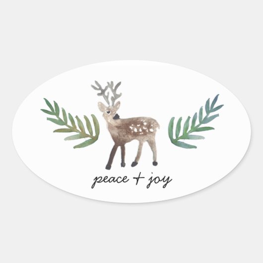 Geloofd Dearly Ovale Sticker (Voorkant)