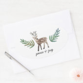 Geloofd Dearly Ovale Sticker (Envelop)