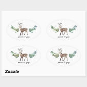 Geloofd Dearly Ovale Sticker (Vel)