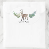 Geloofd Dearly Ovale Sticker (Tas)