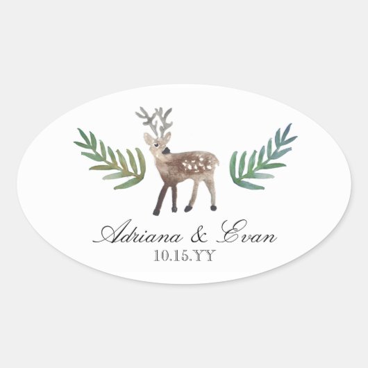 Geloofd Dearly Ovale Sticker (Voorkant)