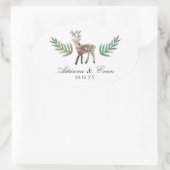 Geloofd Dearly Ovale Sticker (Tas)