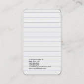 Geloofd papier met zeer moderne minimalistische mi visitekaartje (Achterkant)