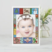 Geloofde Cozy Kerstmis | Eén foto Feestdagenkaart (Staand voorkant)